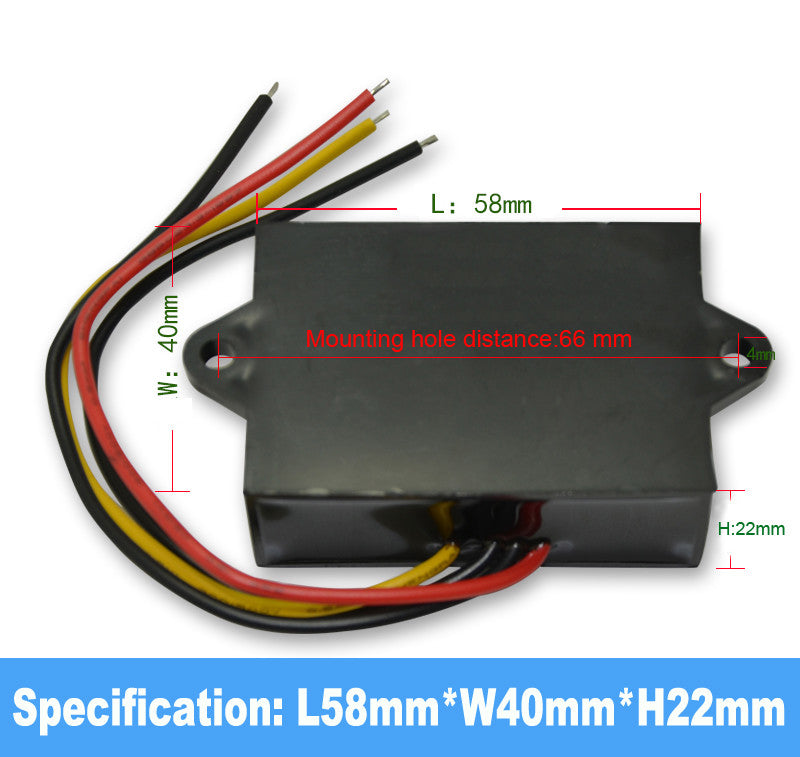 12V/24V to 5V Car Power Converter DC-DC Step-down Module LED Display Dedicated