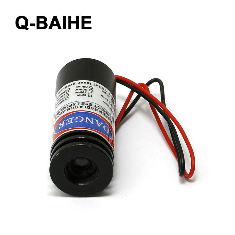 405nm 150mW Violet/Blue Focusable Laser Dot Module 18x45mm with Cable