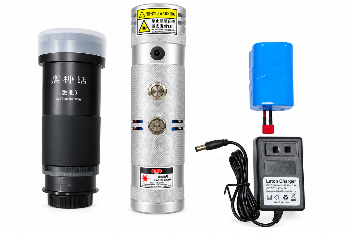 Professional 120W Laser Igniter with 50× Beam Expander (70 mm Aperture)