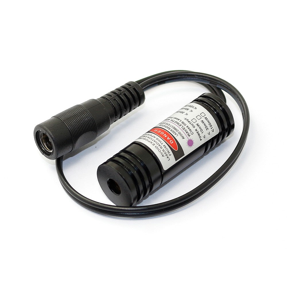 Violet Laser Diode Module 405nm 100mW Dot Line Cross Lasers 14.5x45mm w/ Adapter
