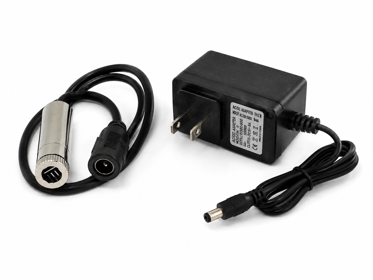 980nm 30mW Focusable Infrared IR Laser Module Dot Line Cross 3-5V DC with US EU UK AU Adapter – 12x35mm / 12x45mm
