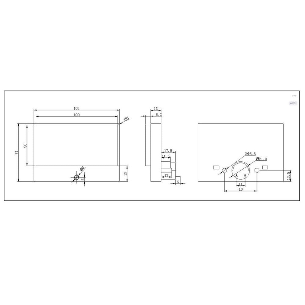 H-10050 Panel Meters Black And Green Background VU(DC 500uA) With Backlight
