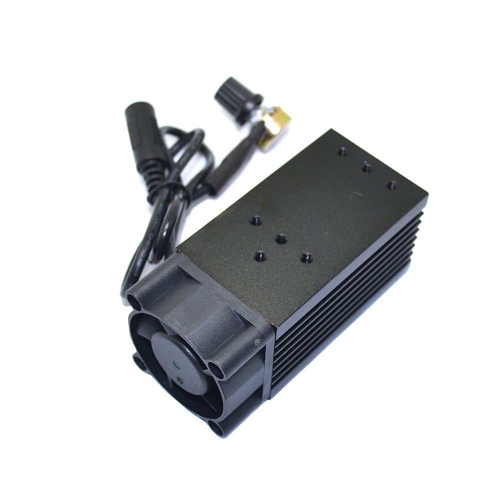 DC12V Adjustable Blue Laser Module 5500mW Knob Analog Dimming CNC Engraving