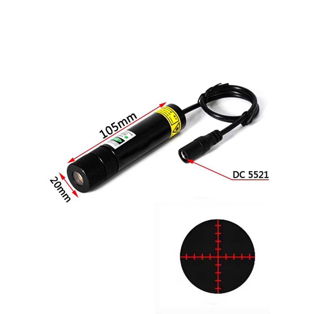 660nm 100mW 3V-5V Dot Line Cross Gypsophila Green Laser Module Woodworking Stone Cutting Equipment Positioning