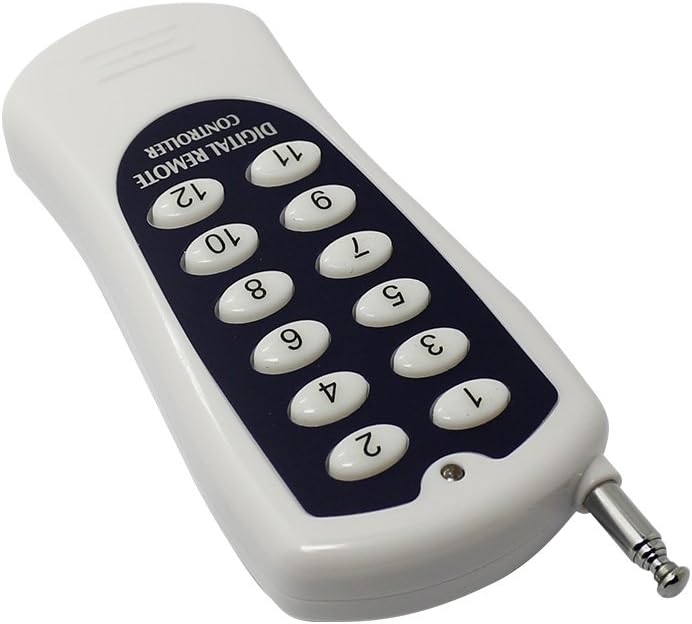 DC 12 V 12 channels with RF receiver 12 keys with remote control, frequency 433 MHz