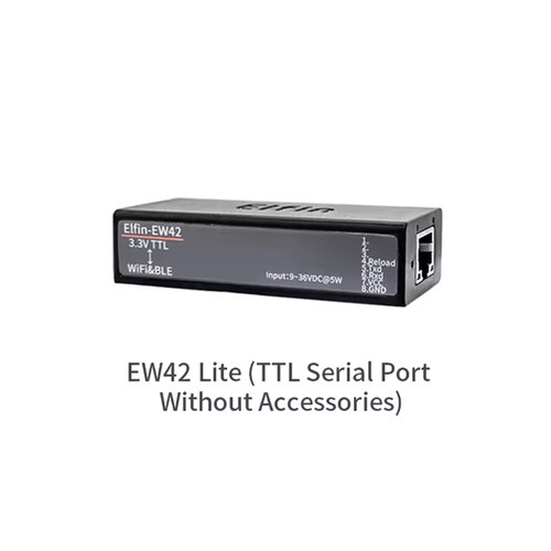 Elfin-EW40 EW41 EW42 Serial Server | RS232/RS485/TTL to Wi-Fi & BLE DTU with Internal Antenna