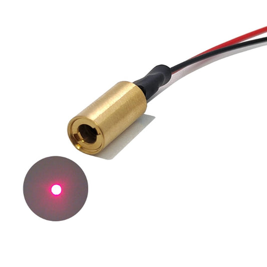 Φ6×12mm 650nm Adjustable Focus Red Dot Positioning Laser Module | 1mW / 5mW / 10mW Industrial Laser Emitter