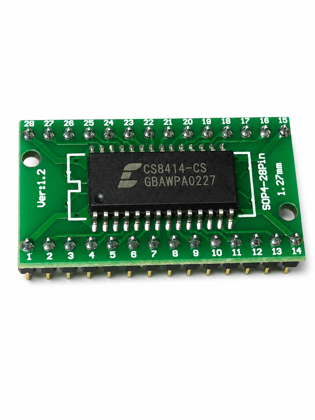 CS8414-CS SOP-28 to DIP-28 Adapter Module | CS8412-CS Replacement | 96kHz Tested Digital Audio Receiver