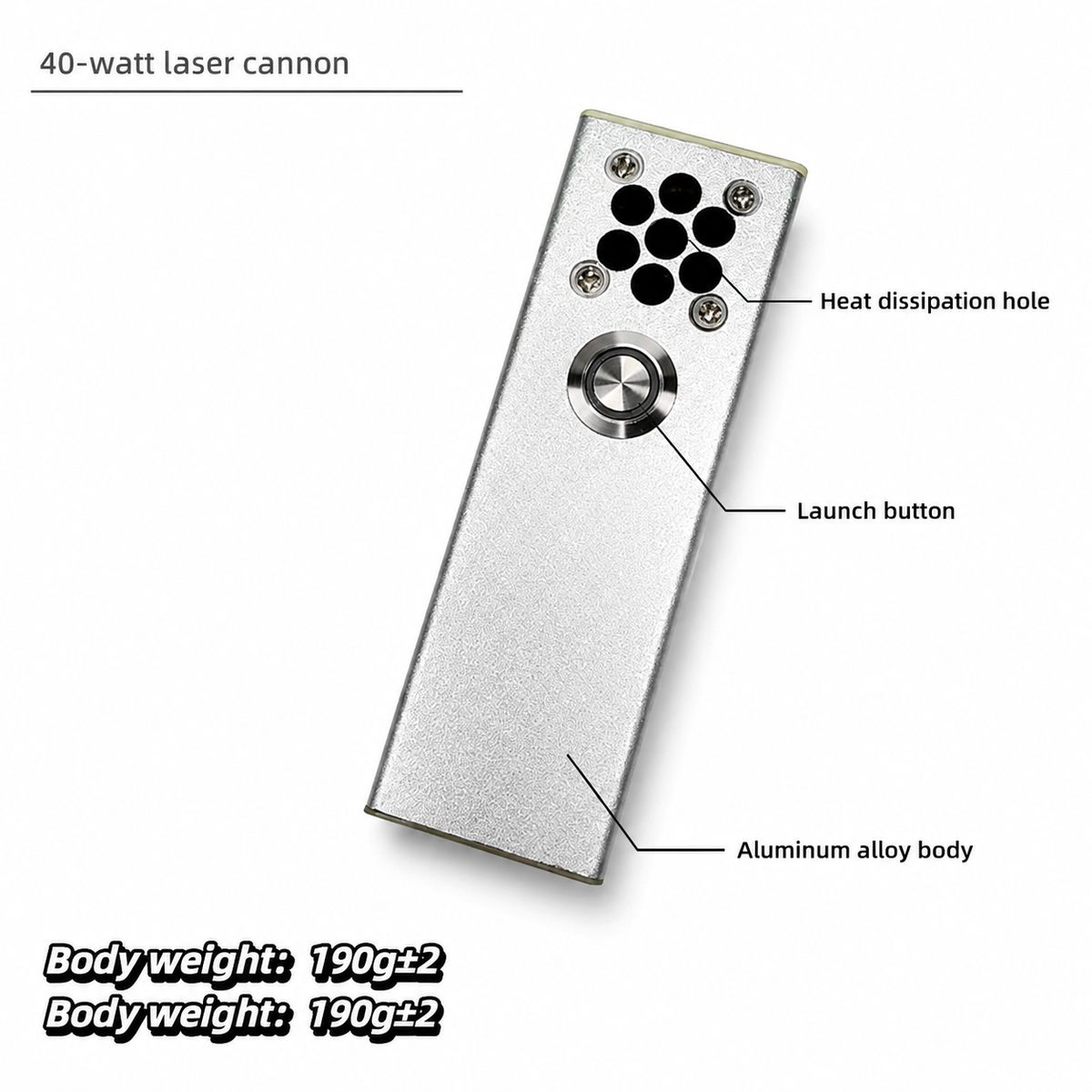 40W-PLUS Handheld 40W Laser Igniter – Rechargeable Type-C