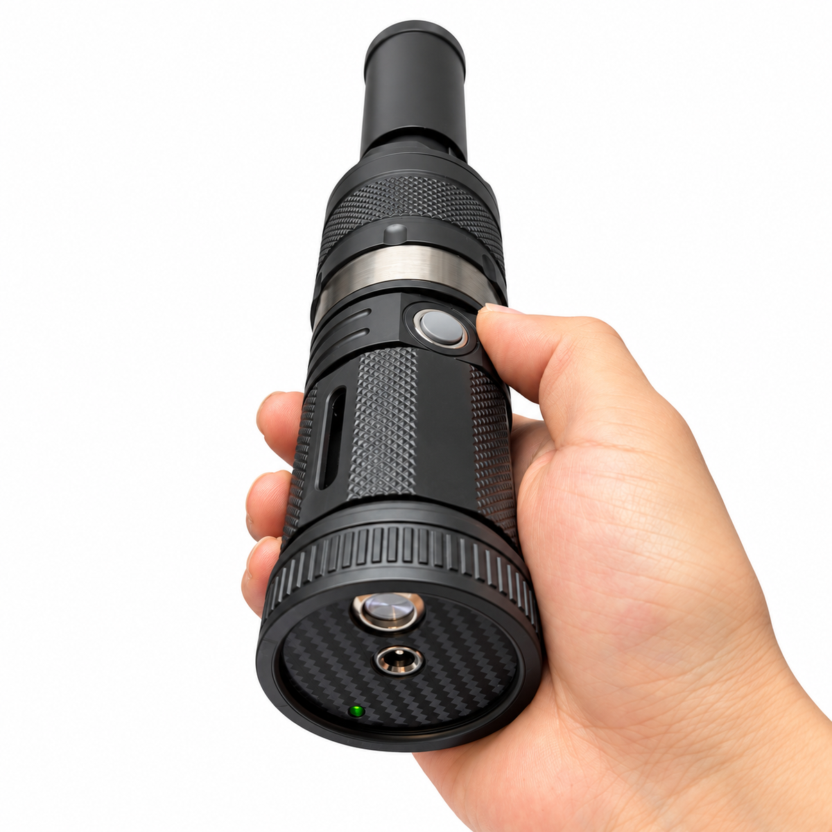 80W 975nm Portable Infrared Laser Igniter– Black Cylindrical Housing, Optional Focusing Lens