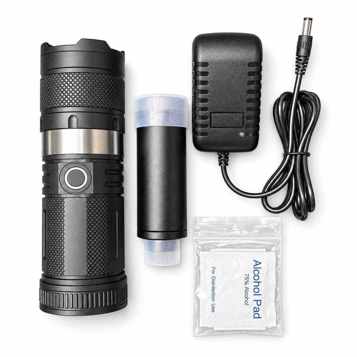 80W 975nm Portable Infrared Laser Igniter– Black Cylindrical Housing, Optional Focusing Lens