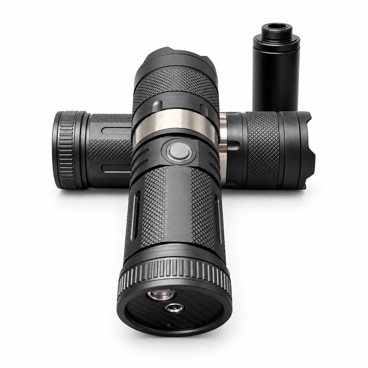 80W 975nm Portable Infrared Laser Igniter– Black Cylindrical Housing, Optional Focusing Lens