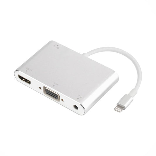 Lightning to HDMI VGA Audio Adapter Converter Cable Plug and Play 2 in 1 for iPhone 7 / 7 Plus / 6 / 6 Plus / 6S / Apple iPad