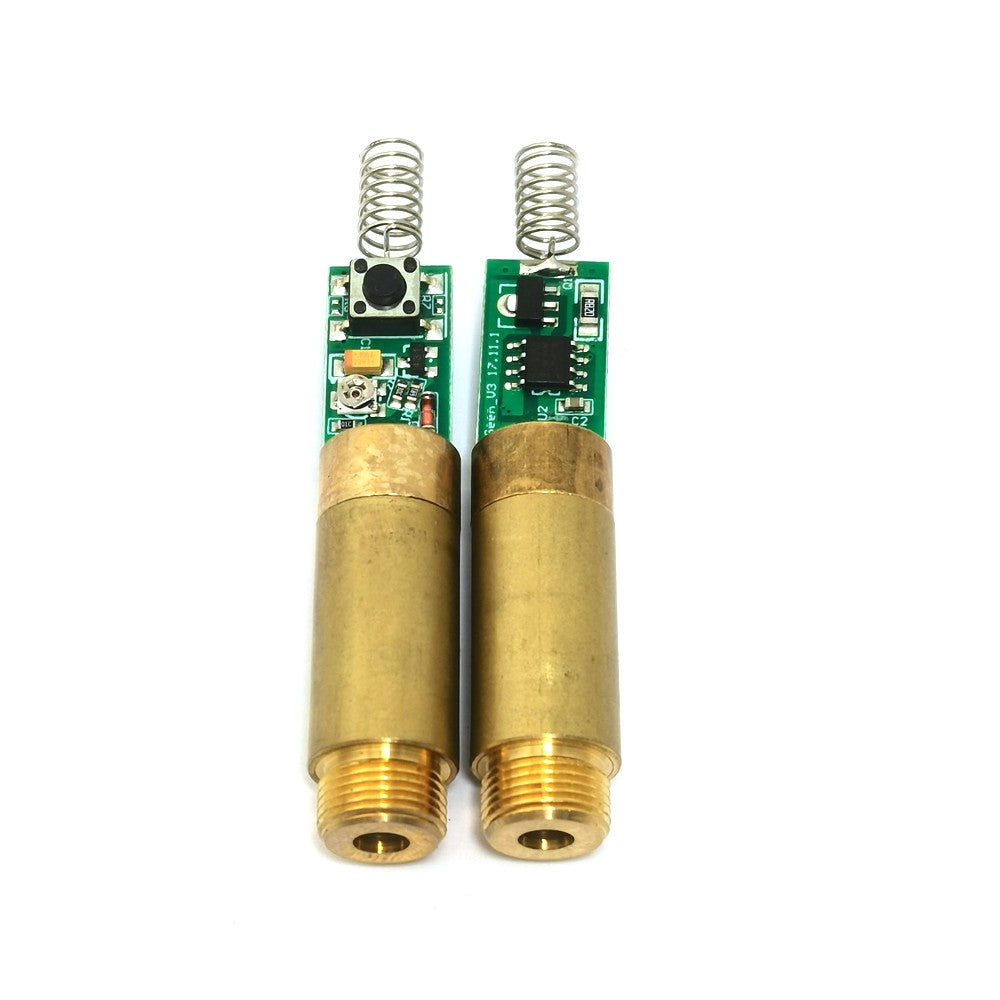 Green Diode Lasers 532nm 30mW Dot Module 3V with Driver & Brass Housing
