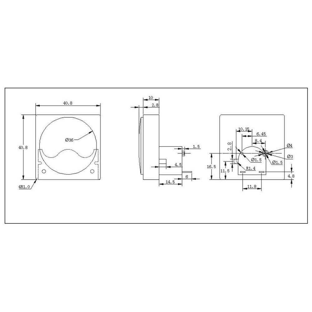 SD-H-RW36 Panel Meters Sound Measuring Instrument (DC 500uA) for Audio Equipment