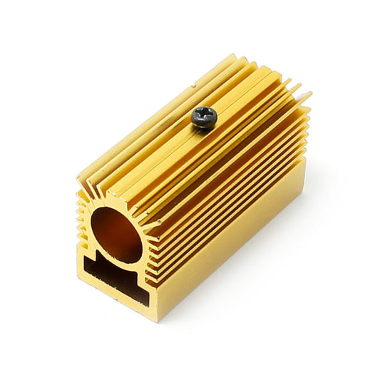 5 x Golden Aluminium Cooling Heatsink for 12mm Laser Module Heat Sink 20x27x50mm