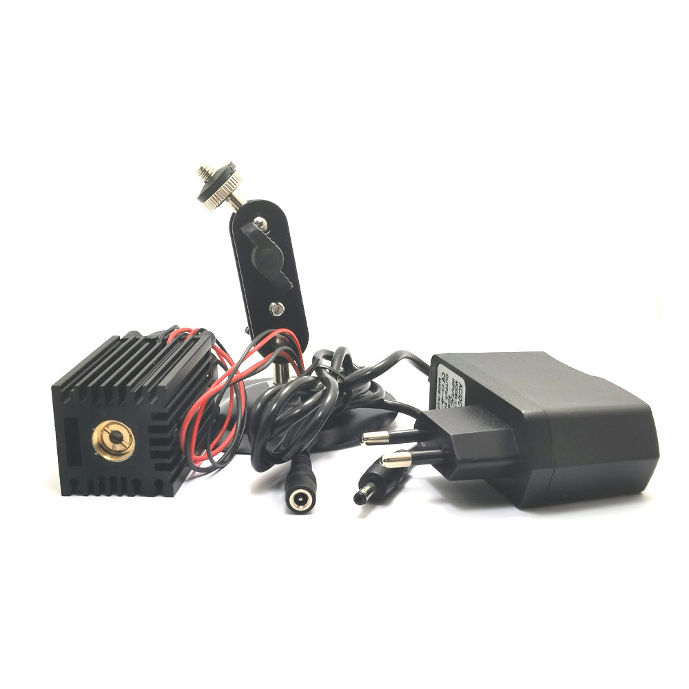 3V 12V 650nm 100mW 200mW Dot Line Cross High Power Long Time Red Fine Light Laser Module w/ Bracket + Heatsink