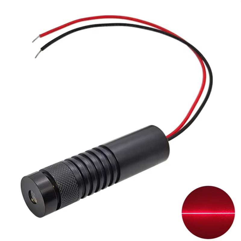 Red 650nm 10mw Line Laser Module DC24V 16*60mm 45 degrees