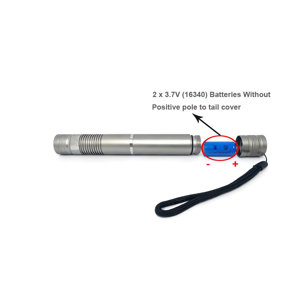 Pure Blue 450nm 5mw Class IIIB Focusable Waterproof Blue Laser Torch Laser Light