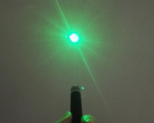 520nm Grass Green Laser Pointer Pen | 5mW Visible Beam Presentation & Alignment Tool