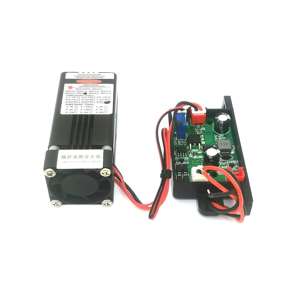 635nm 638nm 12V Red Laser 300mW 500mW Can Work for a Long Time, Stage Laser Light with TTL
