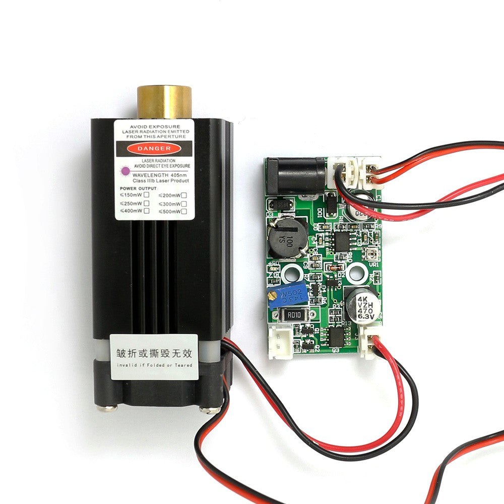 450nm 200mW  Blue Laser Module TTL Modulation Air Cooling Can Work Continuously