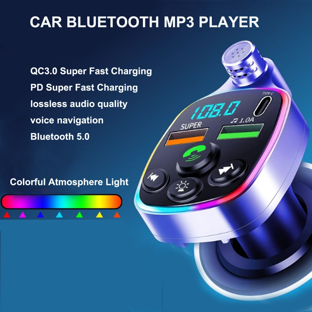 Car Bluetooth Receiver, Lossless MP3 Player, Car Music USB Converter, Super Fast Charger