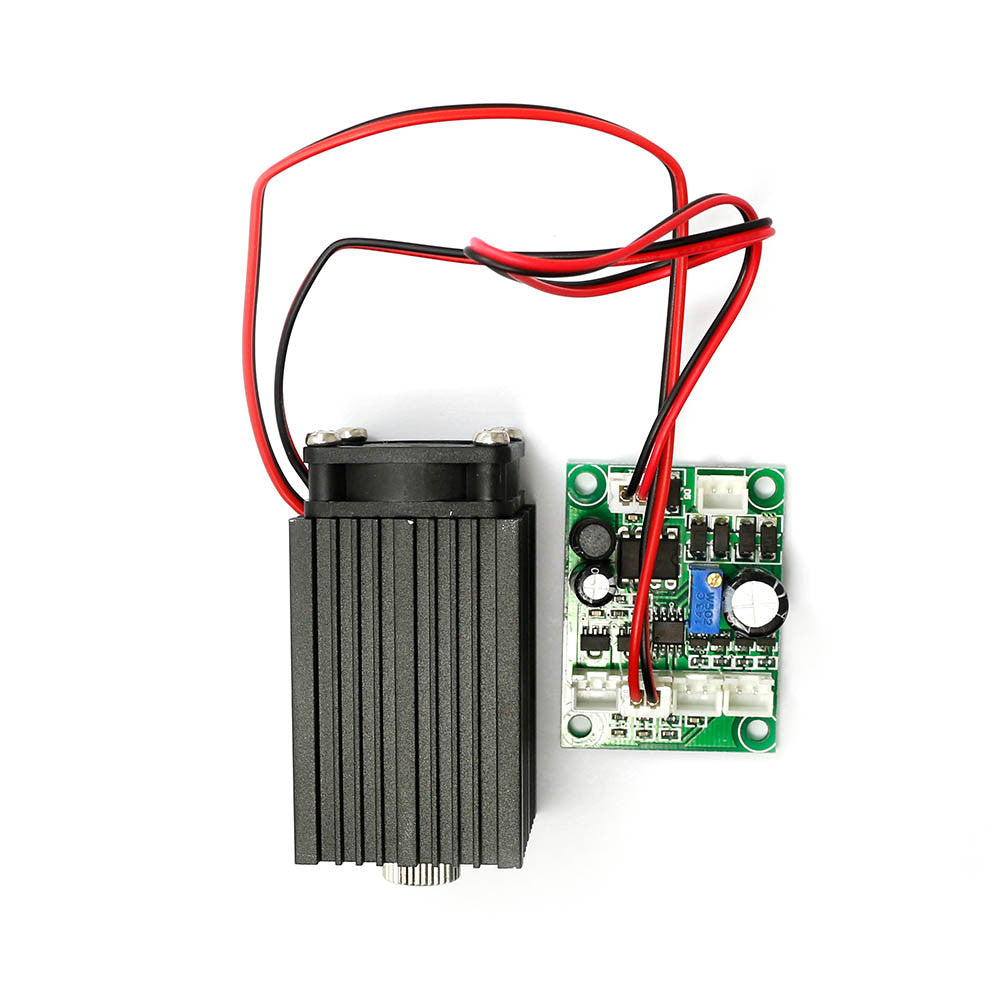 660nm 200mW Red Laser Module Industrial 12V with TTL Modulation + 12V 1A Adapter