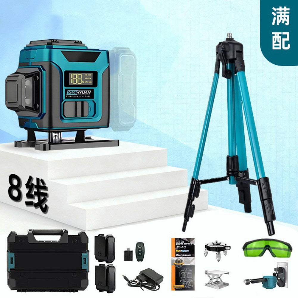 515nm High‑Precision Green Laser Level with Digital Display | Universal Level Tool for Indoor & Outdoor