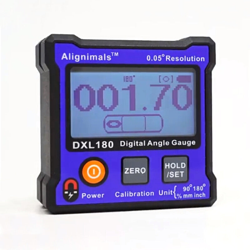 DXL180/DXL180C Dual Axis 0.05° Resolution Meter Digital Angle Inclinometer 180°