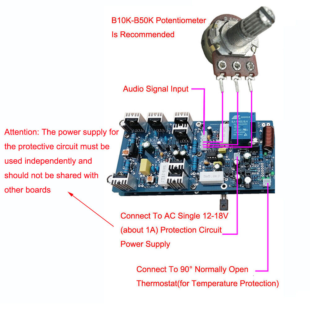 Circuit Protection Board for Hifi 1500W Powerful Amplifier