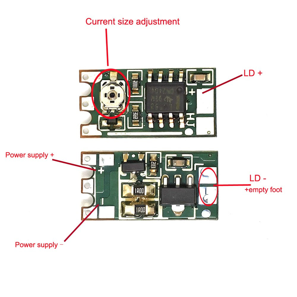 10pcs 450nm 532nm 650nm 808nm 980nm Red Green Blue Constant Current Driver Board