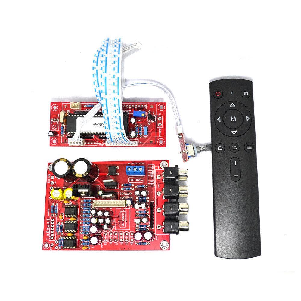 5.1 M62446 Pre-Amp /Amplifier Board + Volume Remote Control Controller 6-channel