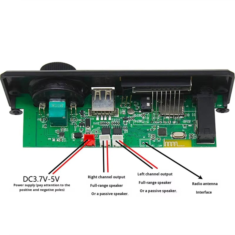 5W Amplifier Microphone Decoder Board with Call Recording MP3 Decoder Board 5V