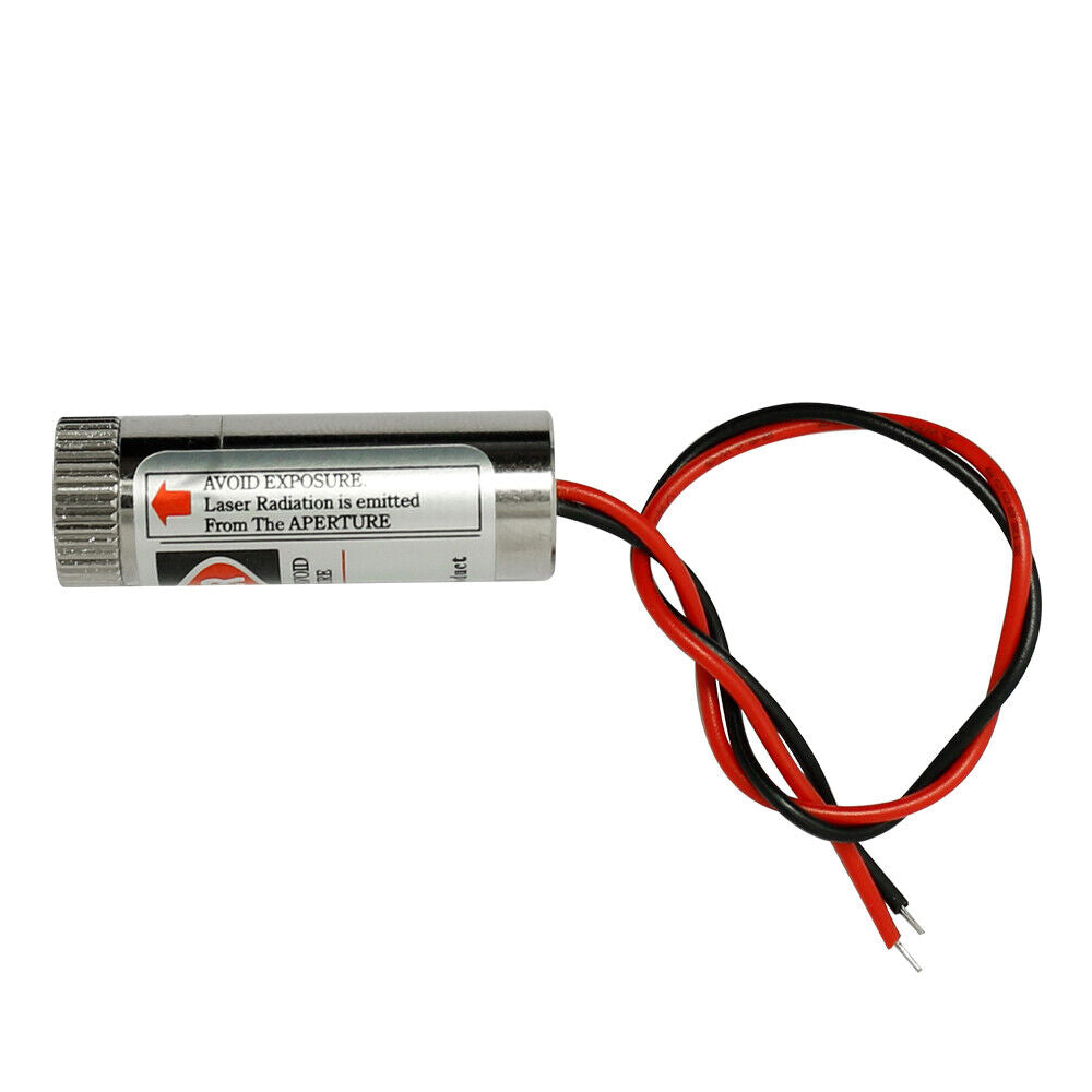 New 650nm 5mW Red Laser Dot Line Cross Diode Module 12x35mm w/ Cap & Driver in