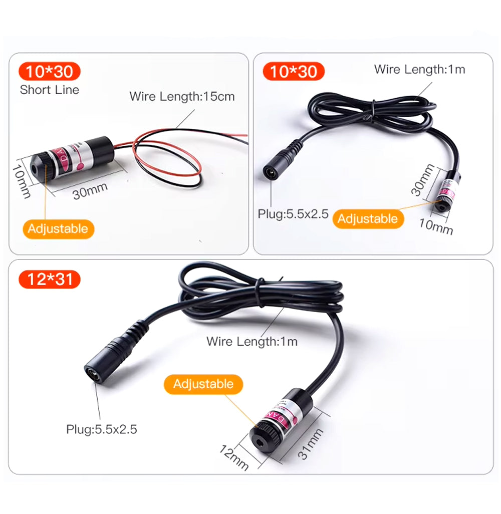 650nm 5mw Adjustable Dot Red Locator For Laser Marking Engraving Machine Parts