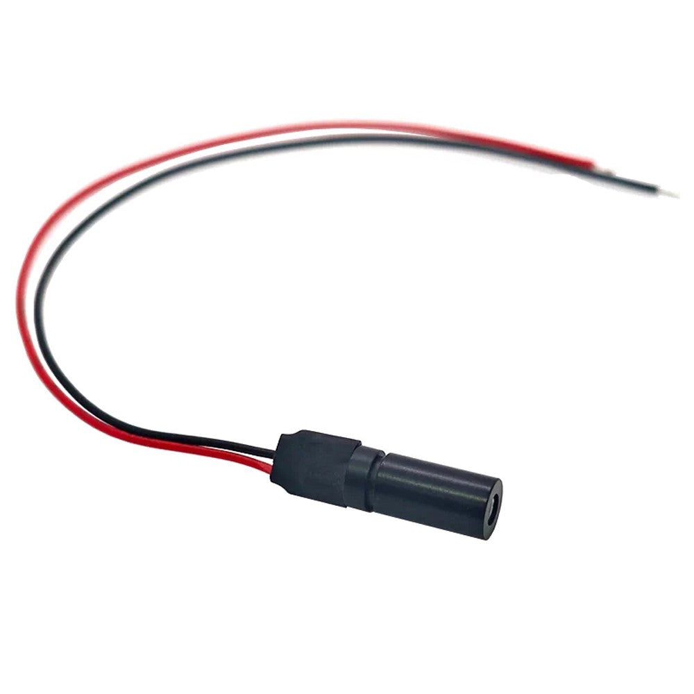 Φ6×14mm 520nm Small‑Sized Dot Green Laser Module with Glass Lens, 0.5mW 1mW 5mW 10mW Optional Power
