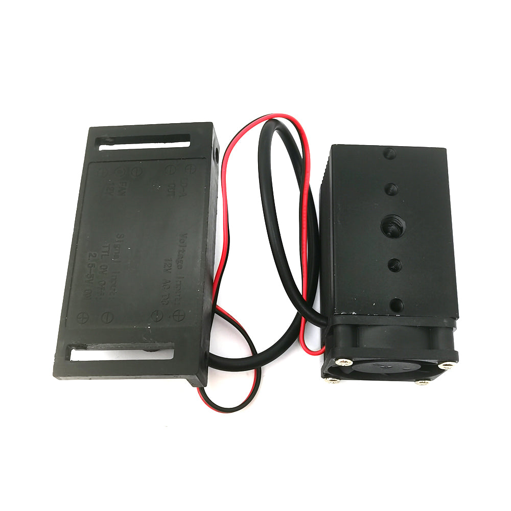 445nm 450nm 50mW 12V Blue Ray Laser Dot Module with Driver out +TTL+ Fan Cooling