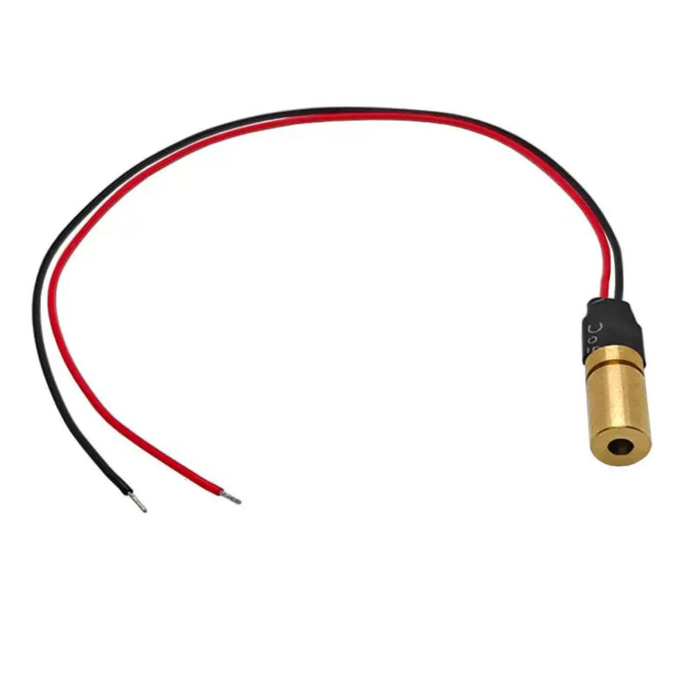 6×12mm 650nm Red Dot Laser Module | 0.4mW 1mW 5mW 10mW Industrial Laser Emitter for Dot Positioning & Alignment