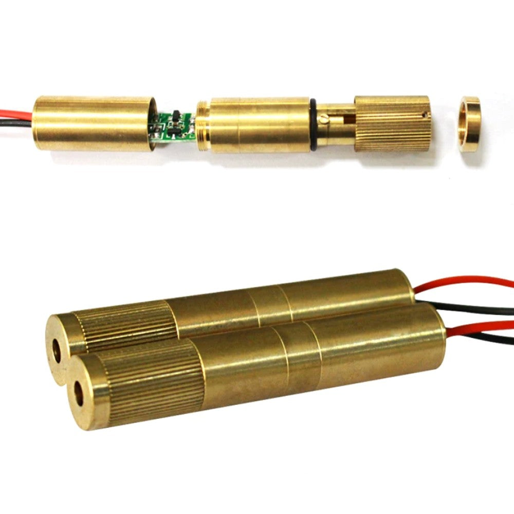 532nm 100nW Green Dot & Line Laser Module, Adjustable Focus Green Laser Marker for Positioning & Marking