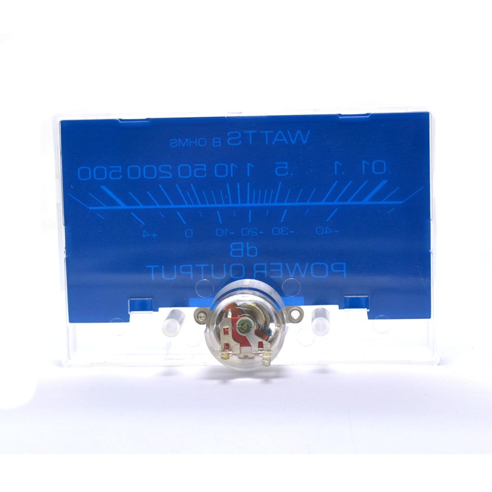 SD-H-10050 Panel Meter Black And Blue Background VU(DC500uA) With Backlight