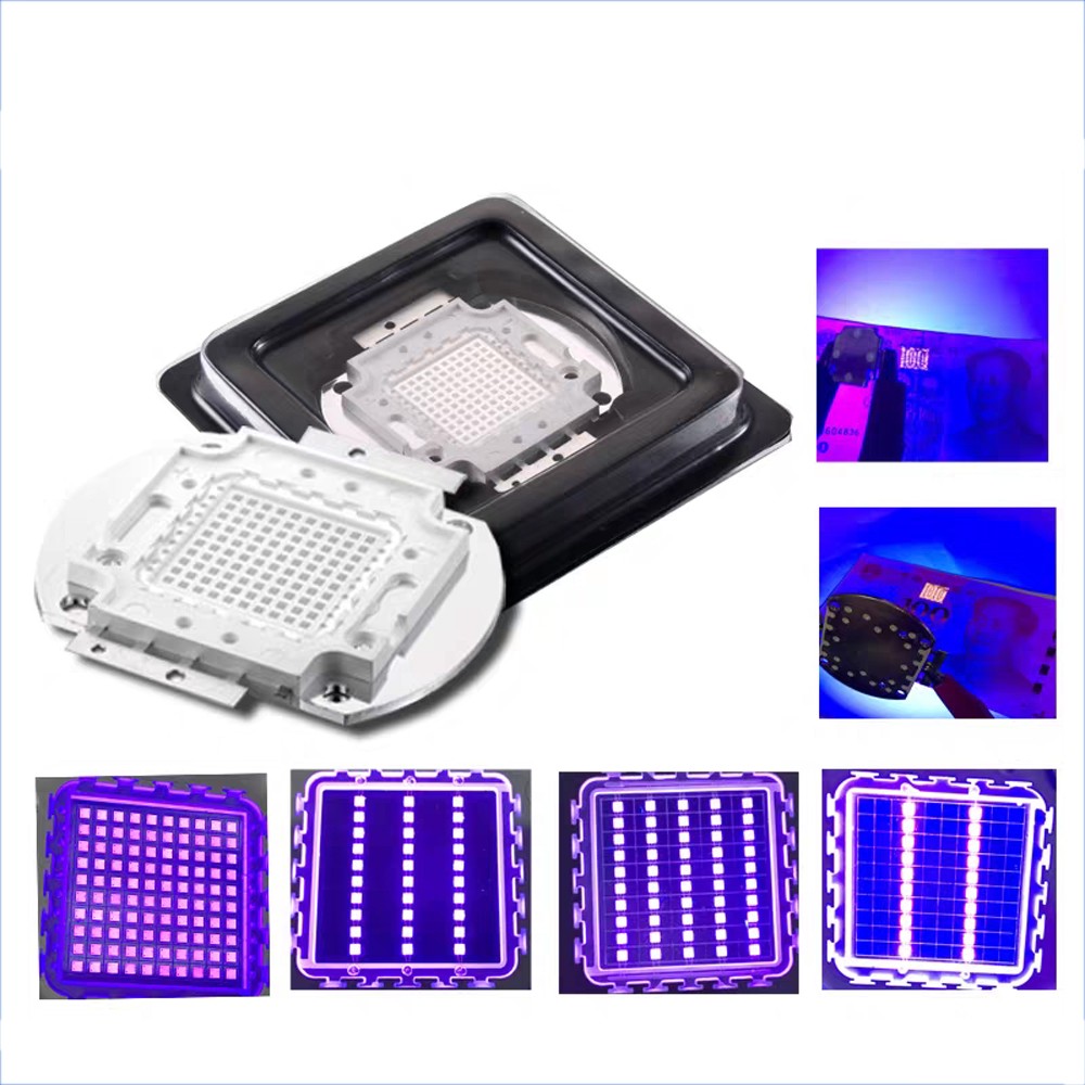 UV Curing Lamp 365nm-430nm LED Purple Fluorescent Sterilization Detection Tool