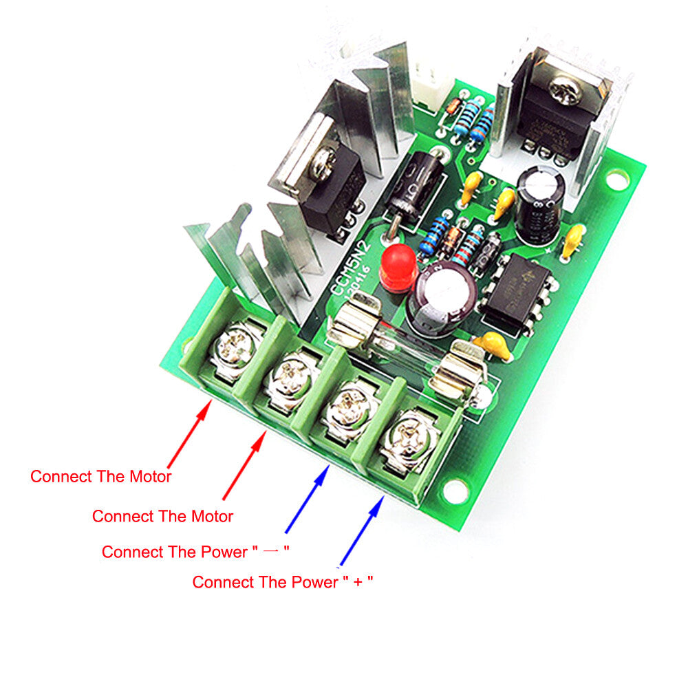 CCM5N3 Upgrade PWM DC Motor Governor 10V-30V Universal 120W Controller With Fuse
