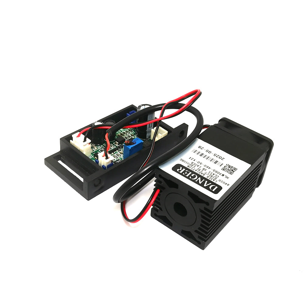 445nm 450nm 50mW 12V Blue Ray Laser Dot Module with Driver out +TTL+ Fan Cooling