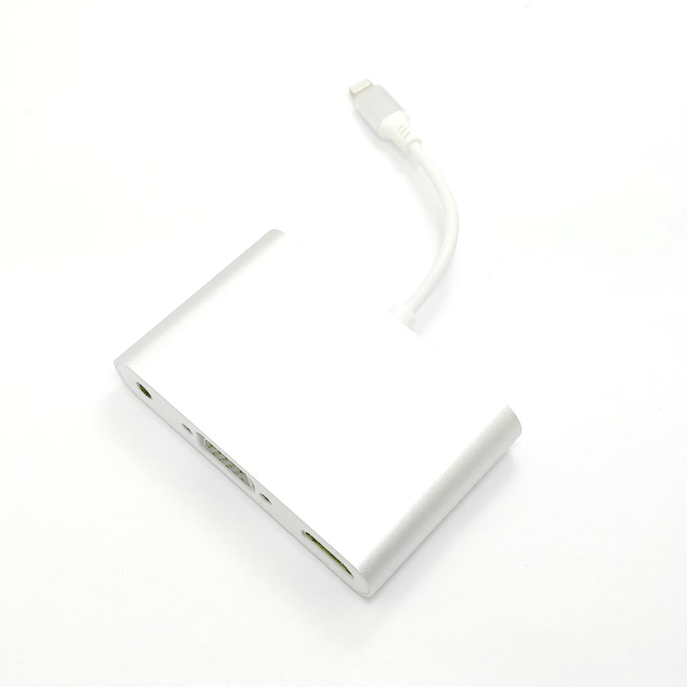 Lightning to HDMI VGA Audio Adapter Converter Cable Plug and Play 2 in 1 for iPhone 7 / 7 Plus / 6 / 6 Plus / 6S / Apple iPad