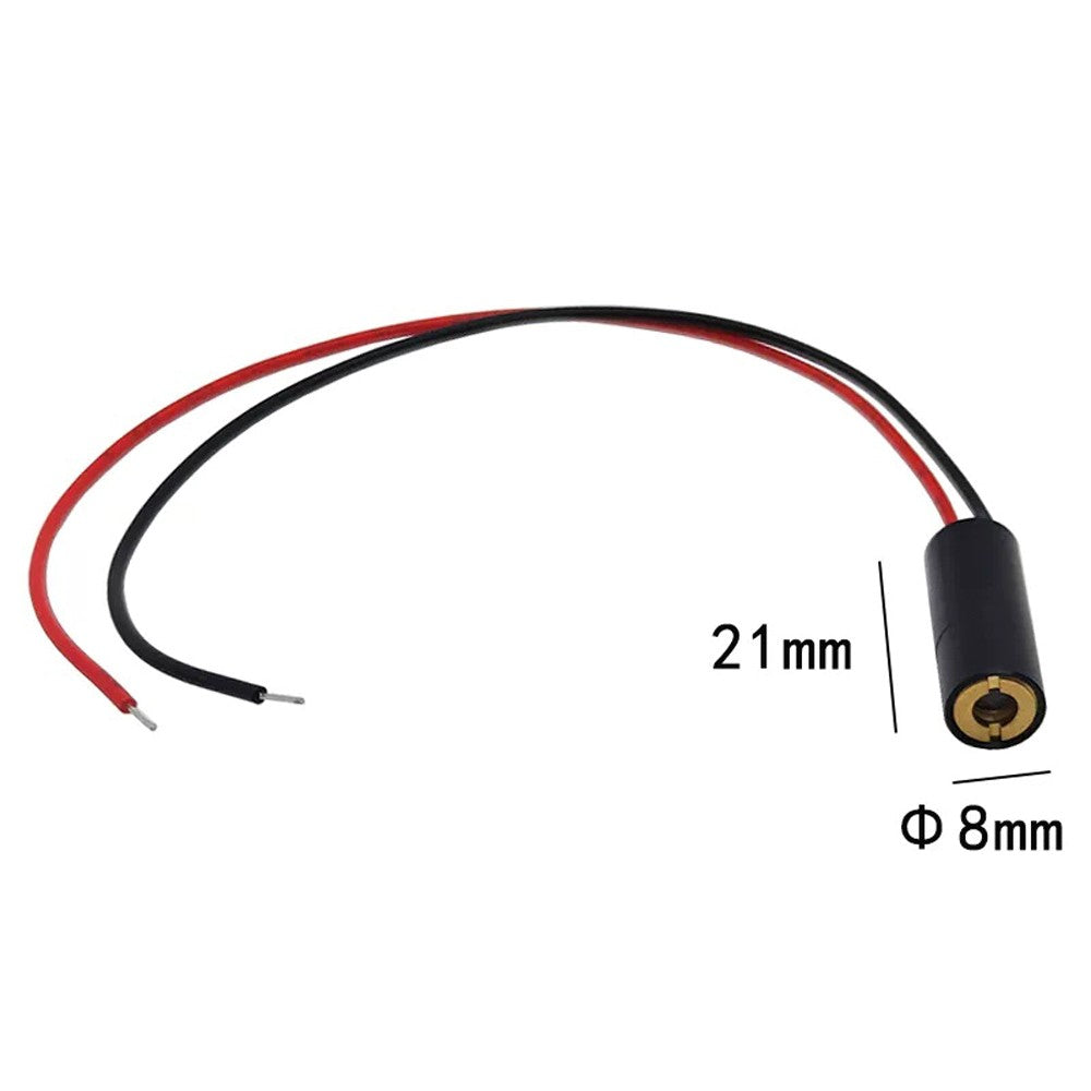 Φ8×21mm Mini Green Dot Laser Module 520nm 0.4mW‑10mW Industrial Positioning Laser Diode Module
