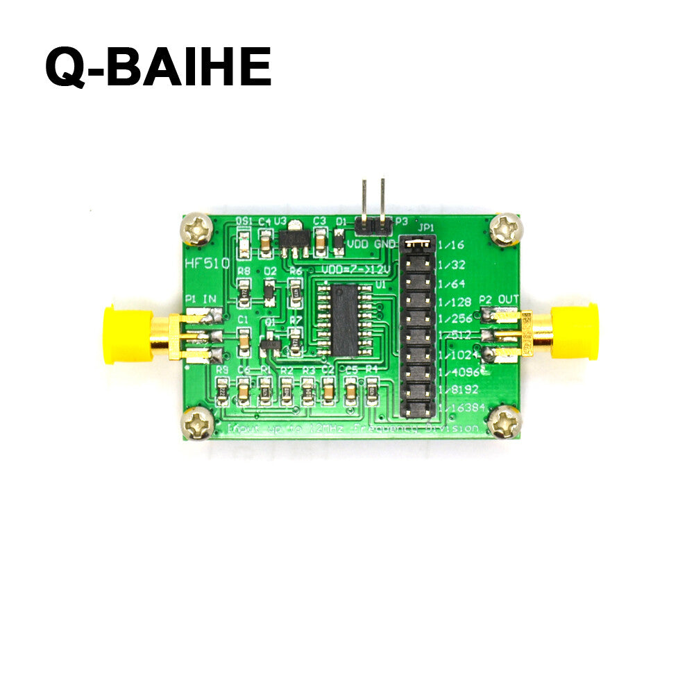 HF510 12MHz Divisison module 16-32-64-128-256-512-16384 Frequency Divider Module