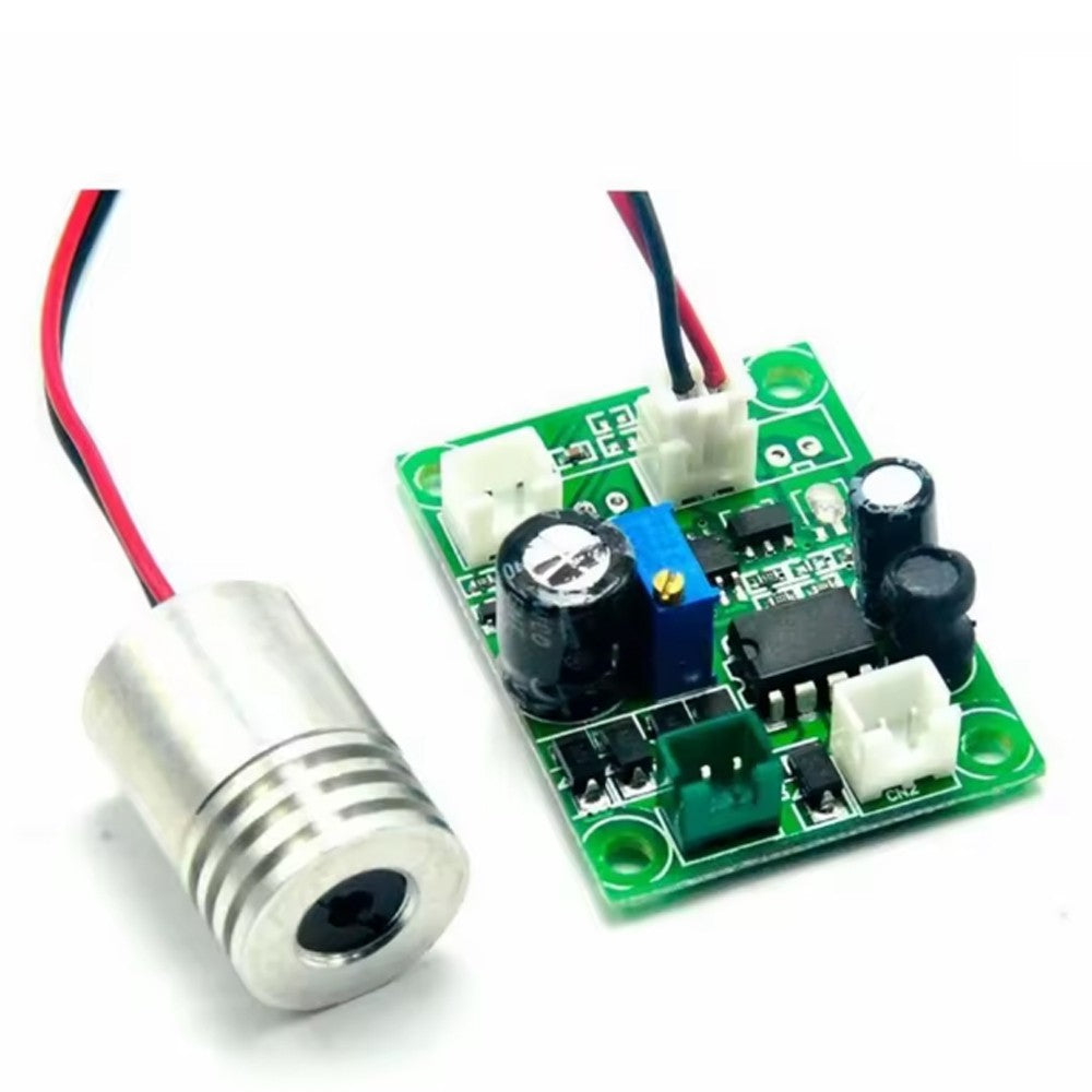 Industrial 12V 100mW 405nm Blue/Violet Light Dot Laser Module w/TTL 18x25mm