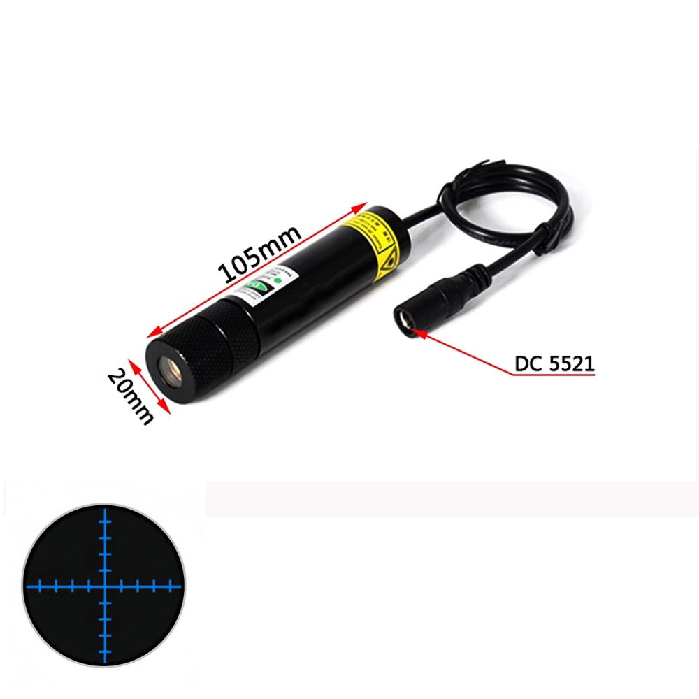450nm 80mW 3V-5V Dot Line Cross Gypsophila Green Laser Module Woodworking Stone Cutting Equipment Positioning