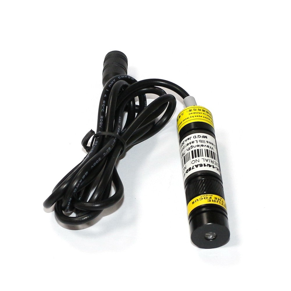 780nm Infrared Laser Cross Diode Module 100mW 16x68mm with Adapter + Amount